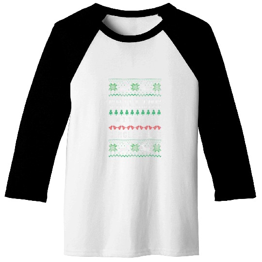 Chilling with my Jingle Bells funny art Christmas Baseball Tees