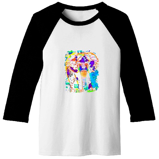 elephant pop art Baseball Tees