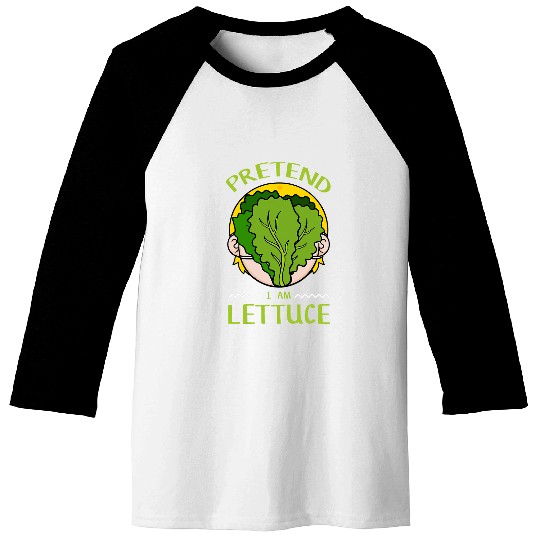 Lacrosse Gift Letttuce Salad Leaf Vegetable Vegetarian Vegan Baseball Tees