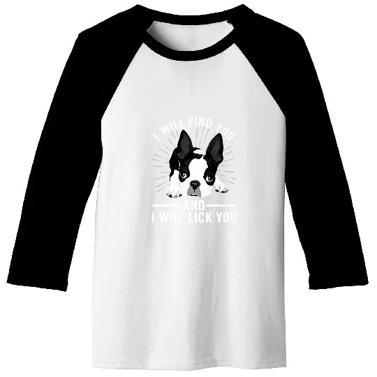 Cute Boston Terrier Art For Men Women Boston Terrier Lover Baseball Tees
