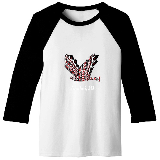 Lanikai HI RedTailed Hawk Native American Bird of Prey Art Baseball Tees