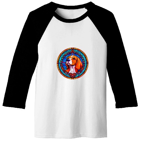 Glass Mosaic Beagle Design uniques Beagle Art Baseball Tees
