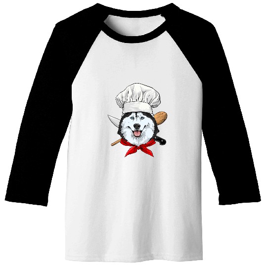 Dog Husky Siberian Husky Chef Dog Cooking Baking Lover 278 Baseball Tees