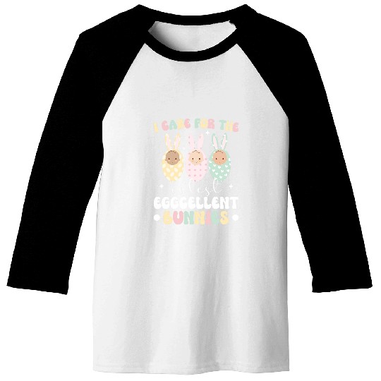 Cutest Bunnies NICU nurses Easter Bunny NICU Nursing Easter Baseball Tees