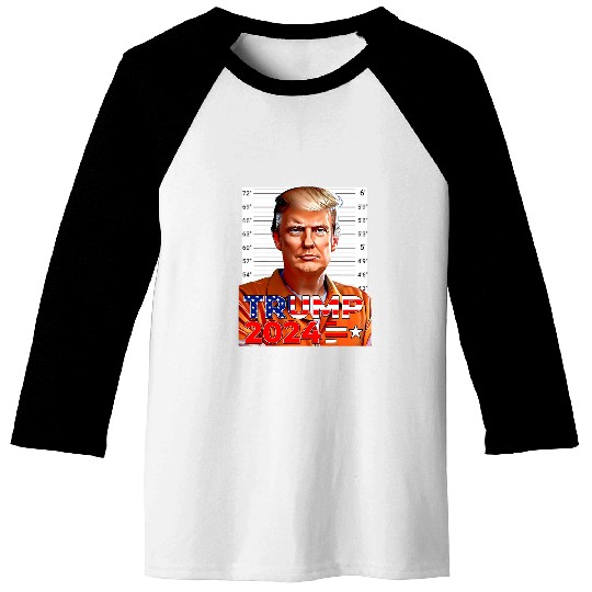 Donald Trump Boxer Indicted Jail Arrest Trump Mugshot 5 Baseball Tees