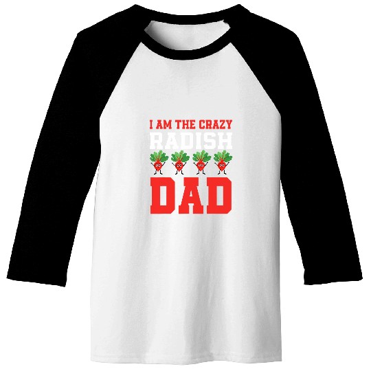 Lacrosse Gift Mens Funny Radish Dad Vegetable Outfit Lover For Men Baseball Tees
