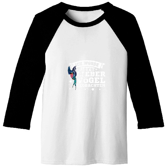 Birdwatching roller biologist wildlife ornithology birdlover 3 Baseball Tees
