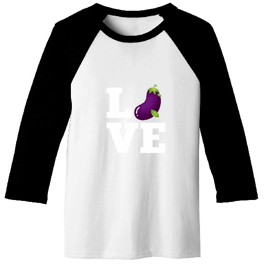 Lacrosse Gift Love Eggplant Costume Aubergine Vegetarian Baseball Tees