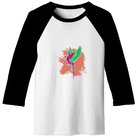 Parrot Lover Tropical Animal Jungle Bird Macaw Parrot Baseball Tees