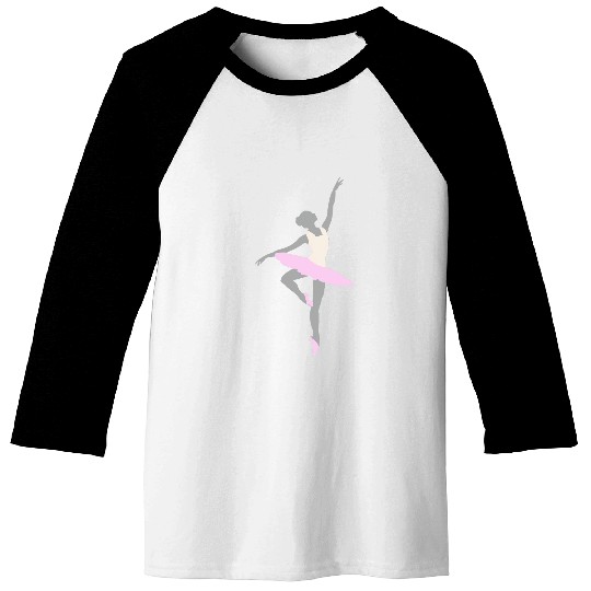 Girls Ballet Dancer Dancing Ballerina Teacher Pink Tutu Baseball Tees