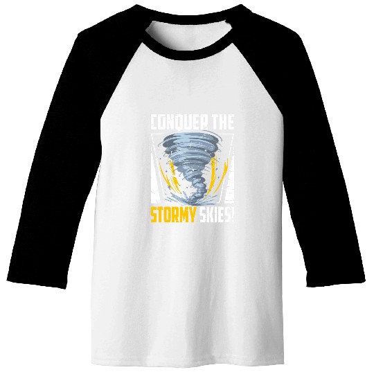 Meteorologist Storm Chasing Storm Hunter Tornado Chaser Baseball Tees