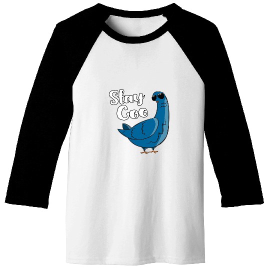Stay Coo Funny Pigeon Bird Lover Birdwatching for Men Women Baseball Tees