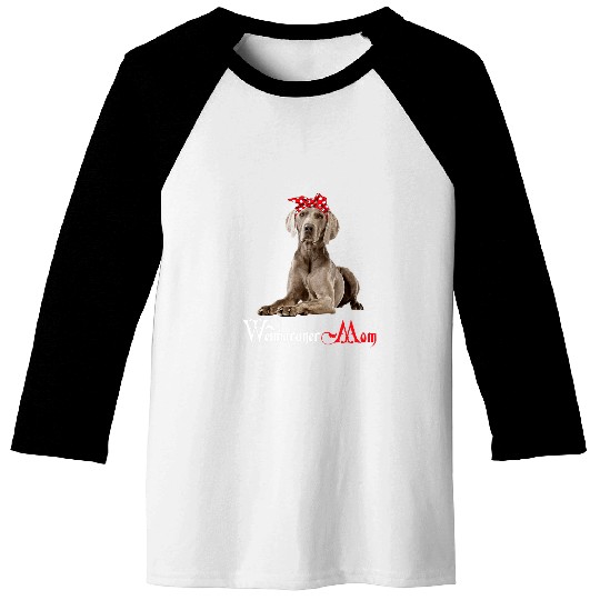dog mama puppy mom weimaraner Baseball Tees