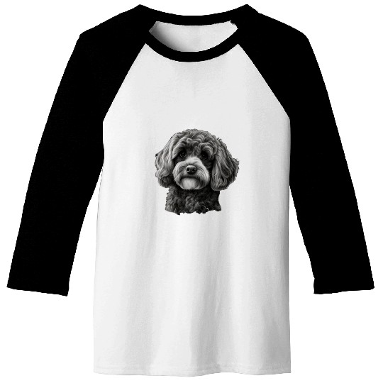 Cavapoo Dog Cavalier King Charles and Poodle dog 1 Baseball Tees