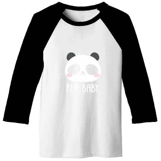 Fur Baby Panda Bear Wildlife Animal Lover Zookeeper Baseball Tees