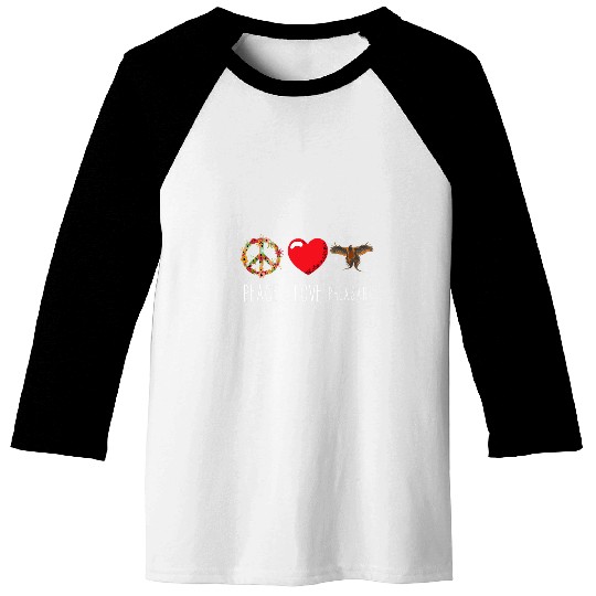 Pheasant Hunting Love Peace Flower Pheasant Lover Plucking Baseball Tees