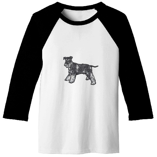 Mini Schnauzer Dog Miniature Schnauzer Baseball Tees