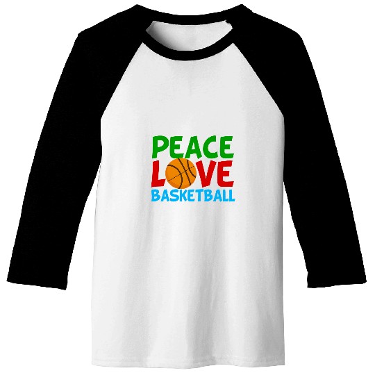 Peace Love Basketball Baseball Tees