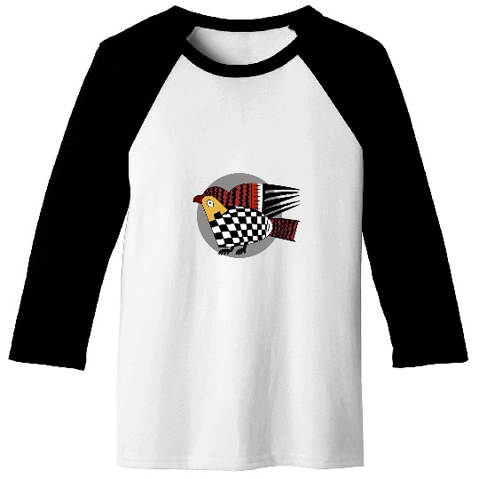 Nazca tribal design peru abstract bird birdwatcher cubist Baseball Tees