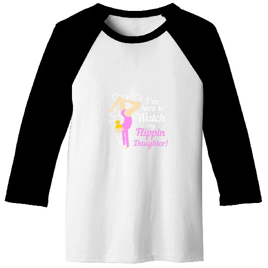 Proud Parent Gymnastics Dad Gymnast Mom Baseball Tees