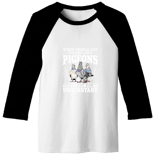 Pigeon Lovers Dove Owners Bird Caretakers Ornithologist Baseball Tees
