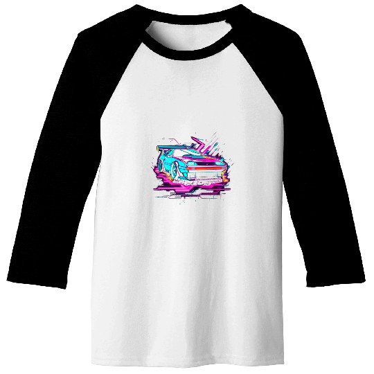 Tuning car from the 90s Pace Car racing car Baseball Tees