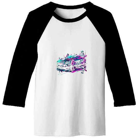 Tuning car from the 90s Pace Car racing car 22 Baseball Tees