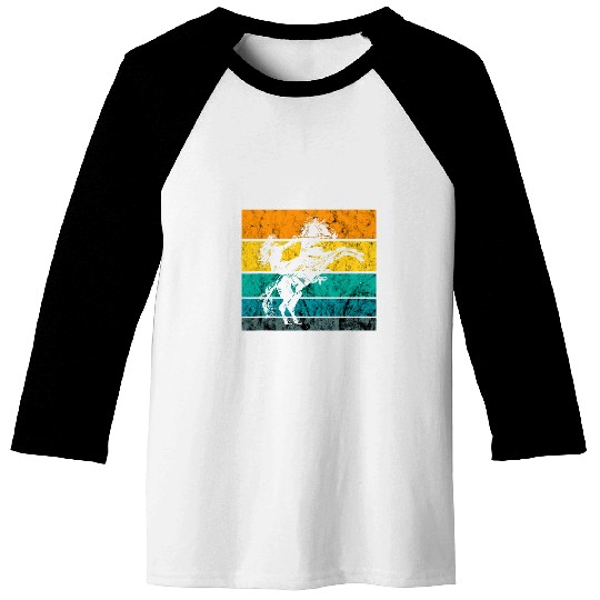 vintages Retro Horseback Riding Equestrian Horse Lover Baseball Tees