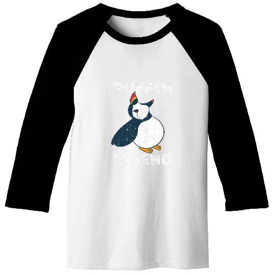 Puffin Legend Iceland Animal Puffin Bird Lover Sea Bird Baseball Tees