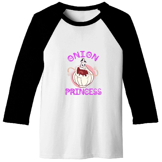 Onion Princess Culinary Chef Cook Cooking School Vegetable Baseball Tees