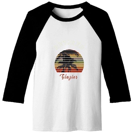 Discover Retired Glazier Retirement Gift Beach Baseball Tees