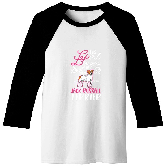 Dog Jack Russell Terrier Girl Jack Russel Terrier Baseball Tees