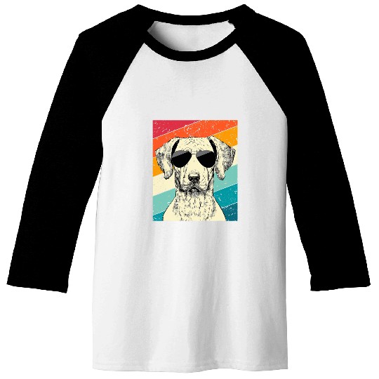 Retro vintages Rhodesian Ridgeback with Sunglasses Dog Lovers Baseball Tees