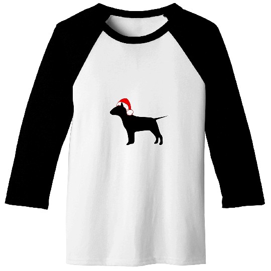 Funny Bull Terrier Pajama Christmas Baseball Tees