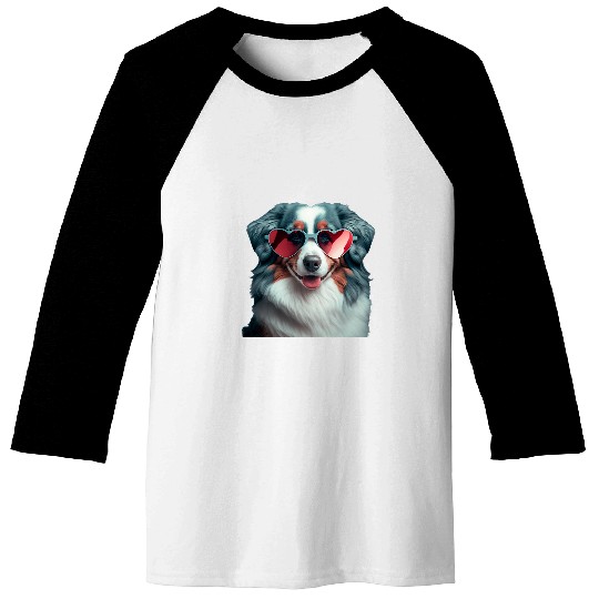 Discover Mini Aussie Mom Australian Shepherd Valentines Day Baseball Tees