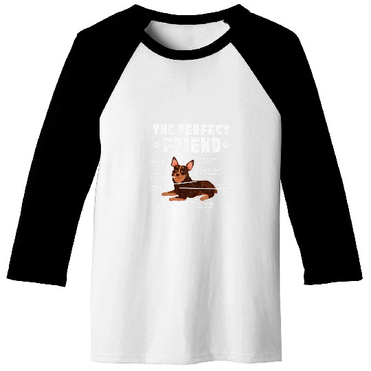 Perfect Friend Cattle Dog Lover Heeler Mom Dad Distressed Baseball Tees