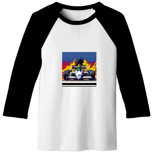 Racing Car for Mechanic Sports fan Retro 90s Video Game Baseball Tees