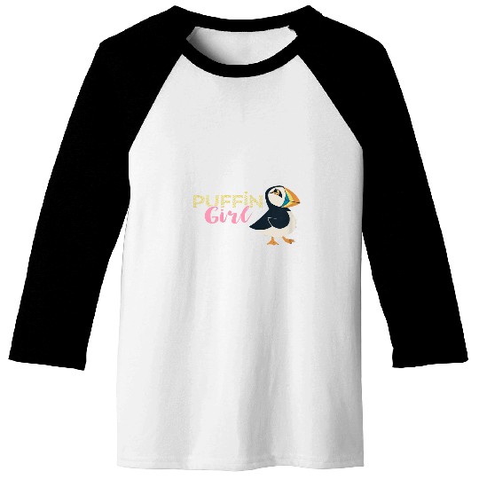 Womens Puffin Girl Seabird Lover Puffin Bird Lover Puffin Lover Baseball Tees