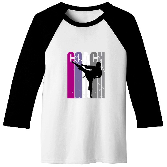 Retro Master Jiu Jitsu Instructor Feminine Coachs Coaching Baseball Tees