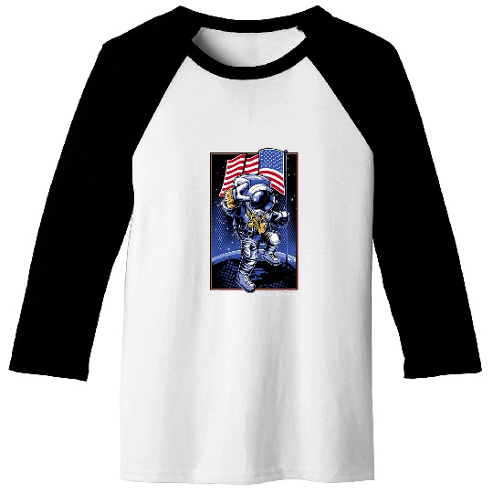 Rich Funky Doller Astronaut American Space lover Baseball Tees