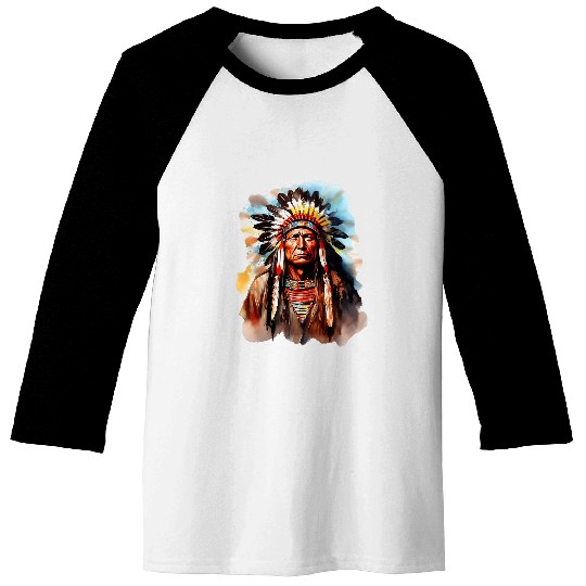 Native American day chief American USA culture Baseball Tees