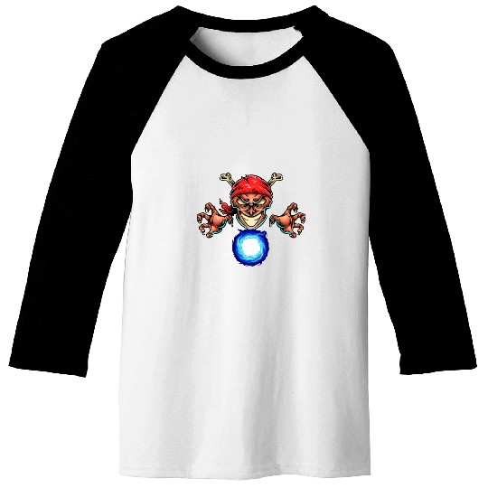 PIRATE MAGICIAN A PIRATES LIFE MAGIC RULES JOLLY ROGER Baseball Tees