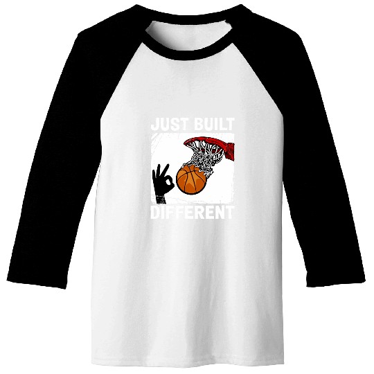 Im Just Built Different 3 point hand sign basketball Baseball Tees