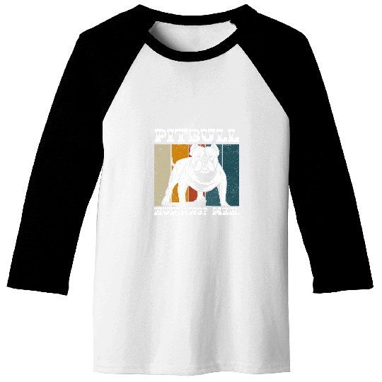 Pit Bull Dog Design For Pitbull Dad And Mom Pitbull 6 Baseball Tees