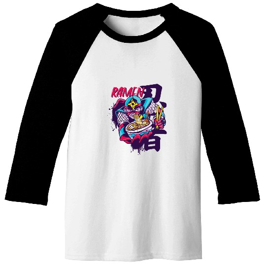 Discover Ramen Warrior Japanese Anime Art s Boys Girls Kids Baseball Tees
