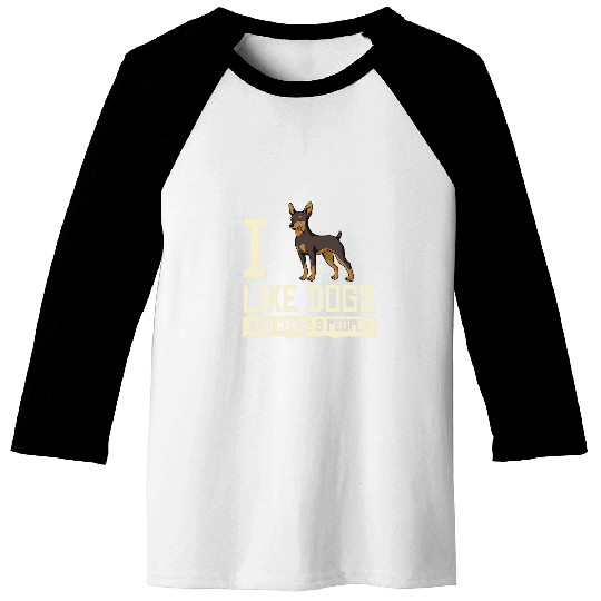 Discover Miniature Pinscher Dog Puppies Owner Lover 10 Baseball Tees