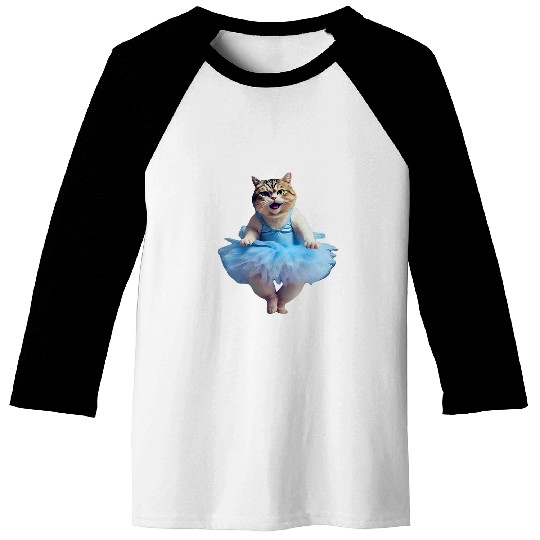TuTu Dreams Dancing Ballet Kitty Cat 1 Baseball Tees