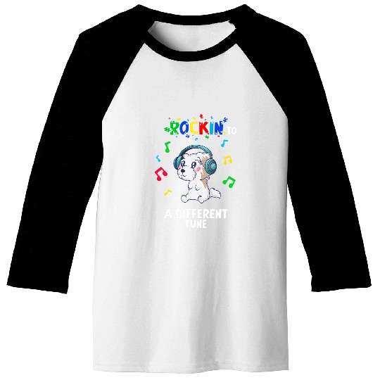 Rockin to a Different Tune Autism Warrior 2 Baseball Tees