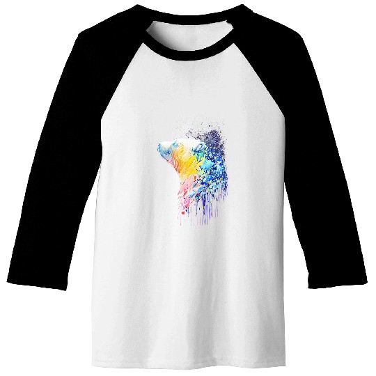 Polar Bear wild animals art animal animal Polar Bear 15 Baseball Tees