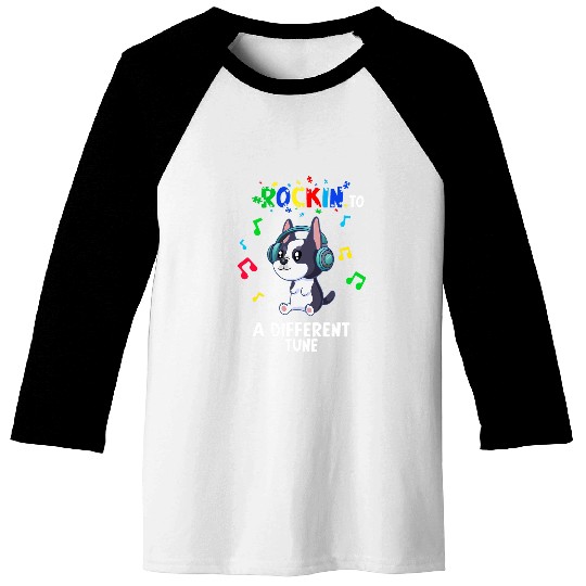 Rockin to a Different Tune Autism Warrior 17 Baseball Tees